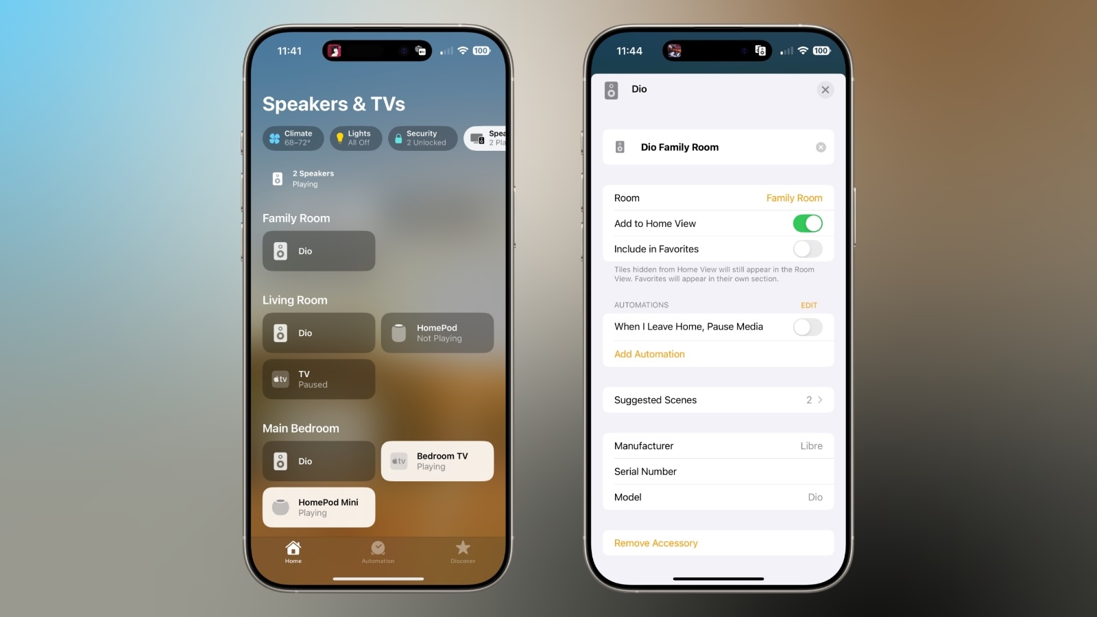 dio node home app